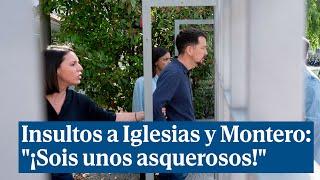 Insultos a Pablo Iglesias e Irene Montero a la llegada a los juzgados: "¡Sois unos asquerosos!"