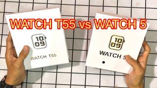 Smartwatch Terbaik Klon Apple Watch - Watch T55 vs Watch 5 (T5)