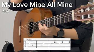 My Love Mine All Mine by Mitski (EASY Guitar Tab)