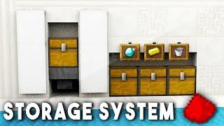 COMPACT ITEM SORTING SYSTEM - Minecraft Redstone Tutorial