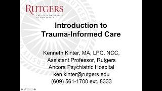 Introduction to Trauma-informed Care