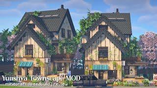 THE BEST Minecraft furniture mod Yuushya Townscape  speedbuild and review ˖ ࣪⊹