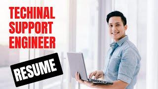 Technical Support Engineer resume | Technical Support Executive resume | Customer Support Resume |