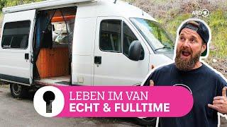 Vollzeit leben und arbeiten im Camper Van | ARD Room Tour