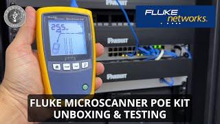 Verify Network Cables with Fluke MicroScanner POE - Unboxing & Testing