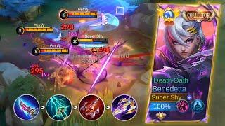 NEVER GIVE UP EPIC COMEBACK!! NEW PERFECT FOR BENEDETTA THIS SEASON | MOBILE LEGENDS