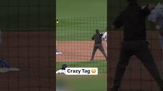 The throw, the catch, the tag  #georgiatech #collegebaseball #ncaabaseball #baseball #sports #viral