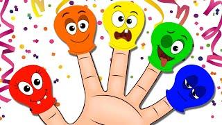 Finger Family Song | Balloon Finger Family + More Nursery Rhymes & Fun Songs For Kids