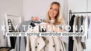 KEY TRANSITIONAL WARDROBE STAPLES WINTER/SPRING 2023! CAPSULE WARDROBE ESSENTIALS!