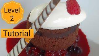 Chocolate Fondant With Creme Chantilly (Chocolate Lava Cake) - baking for beginners