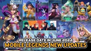 Mobile Legends New Update In June 2024 | New Skin | New Revamped | Release Date | Mobile Legends