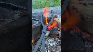 Serrated Steel Fire Tongs for Easier Fires! (28 inches)