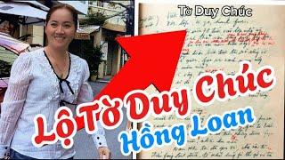 TIN HÓT.Đã rõ Hết rồi Lộ Tờ Duy Chúc HỒNG LOAN Cảnh Báo Gấp. Chia Buồn gia đình Tiểu ly