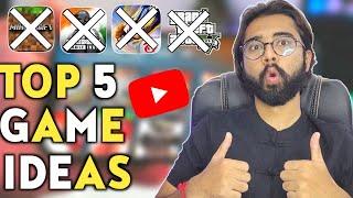 Top 5 Games To Start Youtube Channel With Topic Ideas || 100K - 300K Views Daily || No Competition