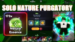 SOLO ELEMENTAL CAVERN OF NATURE PURGATORY FOR ESSENCE ULQUIORRA EVO | Anime Last Stand | Roblox