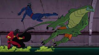 Batman Unlimited po polsku | Red Robin i Nightwing kontra Killer Croc | DC Kids