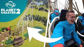 Recreating a real-life roller coaster from memory in Planet Coaster 2