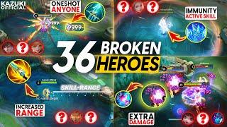 36 BROKEN HEROES WITH THE NEW & REVAMPED ITEMS!