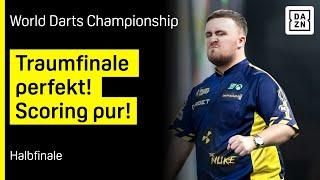 Littler, MvG, Bunting und Dobey im Kampf ums Finale: Halbfinale | Darts WM 25 | DAZN Highlights