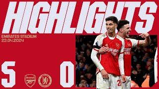 A FIVE-STAR DISPLAY  | HIGHLIGHTS | Arsenal vs Chelsea (5-0) | Trossard, White (2), Havertz (2)