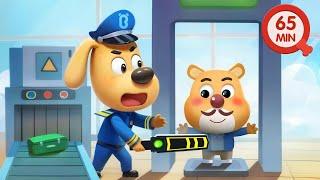 Sheriff Labrador at Airport Security ️ | Airplane Safety Tips | Cartoons for Kids