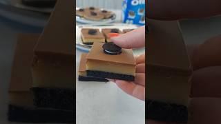 No bake oreo and caramel slice  #shorts