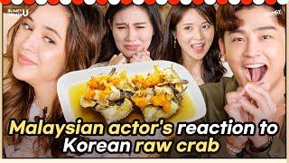 She Was Pretty Malaysia Cast tried Silkworm & Ganjang Gejang for the first time?!｜Blimey Treats U