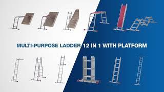 Werner Ladder UK – Multi-Purpose Ladder 12 in 1 with Platform