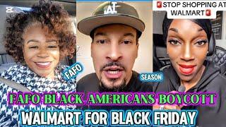 # FAFO Season: Black Americans Boycott Walmart's Black Friday Over DEI Rollback #blackfriday