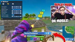 I Used REPLAY MODE on Fortnite Mobile... (new update)