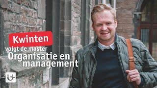 Kwinten volgt de master Organisatie en management aan UAntwerpen