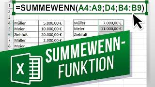 Excel: Summewenn-Funktion benutzen | Summewenn einfach anwenden