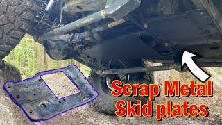 Scrap Metal Skid Plates. DIY skid plates for the S10 Rock Lander!