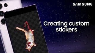 Create your own sticker to decorate photos | Samsung US