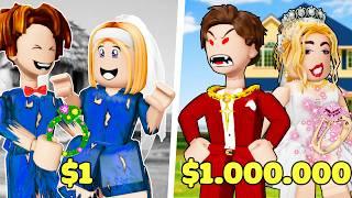 ROBLOX Brookhaven RP - FUNNY MOMENTS: Rich Couple VS Poor Couple | Roblox Idol