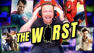 Ranking THE WORST Superhero Movies Of All Time!