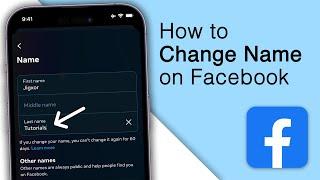 How To Change Your Name On Facebook! [2024 Update]