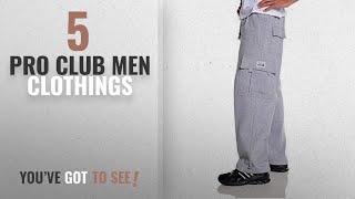 Top 10 Pro Club Men Clothings [ Winter 2018 ]: Pro Club Men's Heavyweight Fleece Cargo Pants, Large,