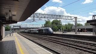 Stafford Railway Station 807002 AWC Evero arriving at P3 on 9F22 on 25th May 2025