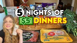 Extreme Grocery Budget Challenge 5 Nights of $5 Dinners for 2 Adults & 1 Toddler $25 Total