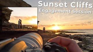 Sunset Cliffs Engagement Session | Behind the Scenes | San Diego California