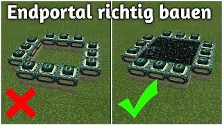 Wie baut man ein Enderportal | Minecraft Enderportal bauen (deutsch)