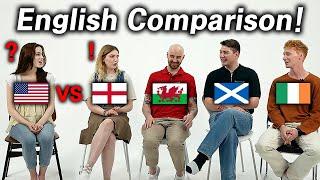 American Shocked by ENGLISH from England, Scotland, Ireland and Wales l Can You Understand?