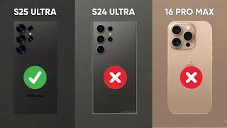 Samsung S25 Ultra VS iPhone 16 Pro Max VS Samsung S24 Ultra | Leaks