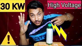 The Leyden jar Experiment | Static Energy | How to Make Capacitor |