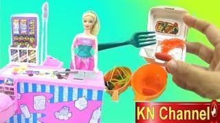 KN Channel Đồ chơi trẻ em SIÊU THỊ BÚP BÊ BARBIE NẤU ĂN VỚI BÉ NA