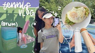 tennis vlog  waking up early for regionals, introducing the team, tennis love story...?