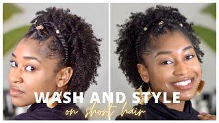 Wash and Style for Natural Hair | Quick and Easy Step-by-Step Tutorial