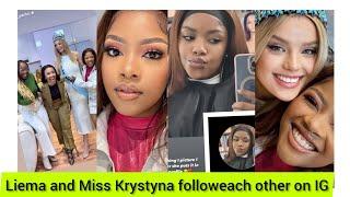 LIEMA MEETS MISS WORLD KRYSTYNA #bbmzansi #liemabbmzansi #missworld2024 #sinayebbmzansi #jareedbbm