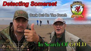 Detecting Somerset Hit the Beach Metal Detecting In Search of GOLD #cacapoopoo